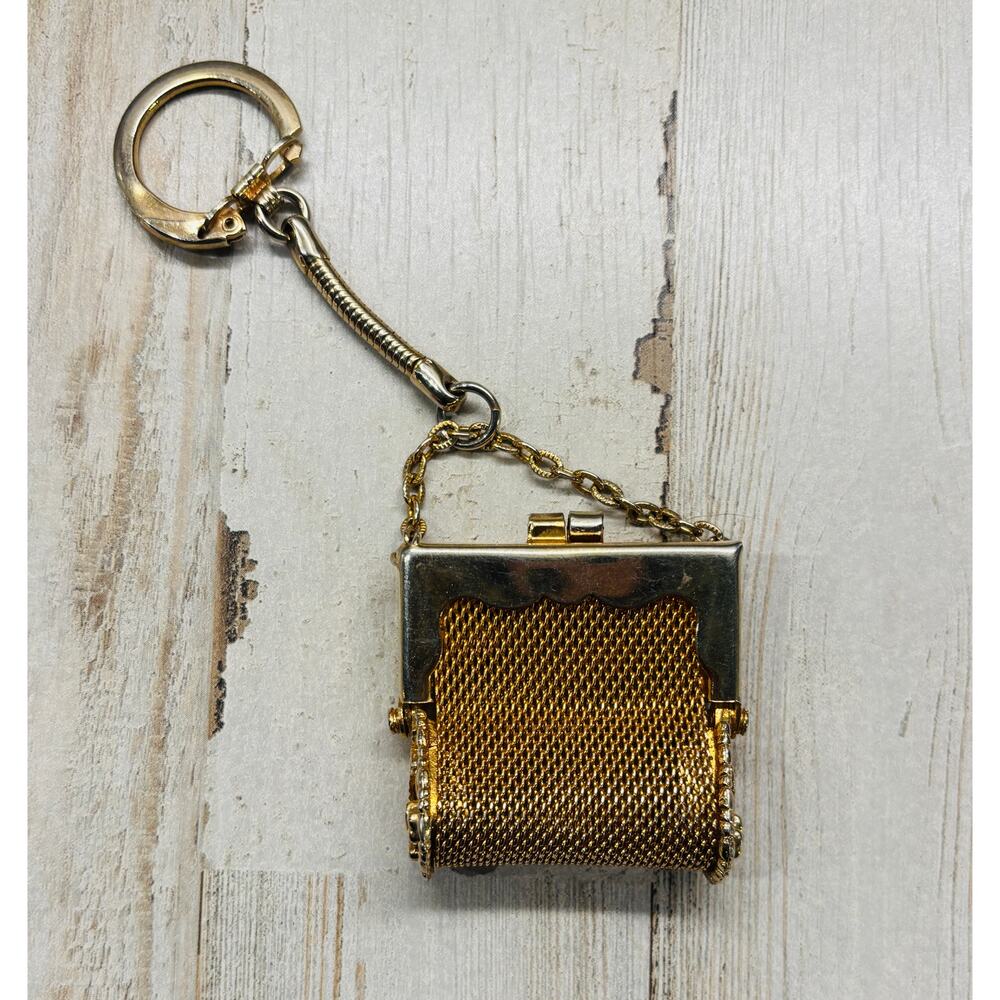 Vintage Gold Embellished Mini Purse EUC